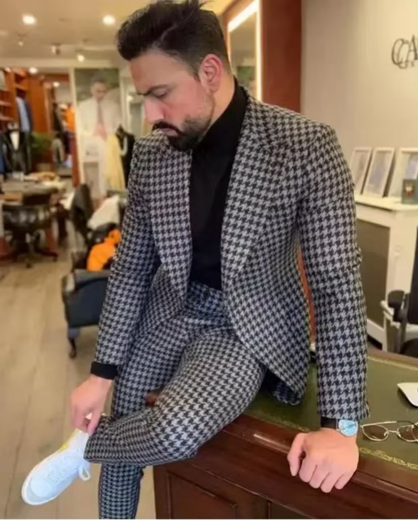 Houndstooth Vintage Men's Suit - Men'S Vintage Formal Wear のレビューと価格