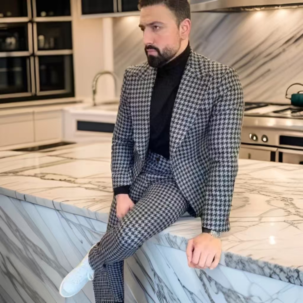 Houndstooth Vintage Men's Suit - Men'S Vintage Formal Wear のレビューと価格