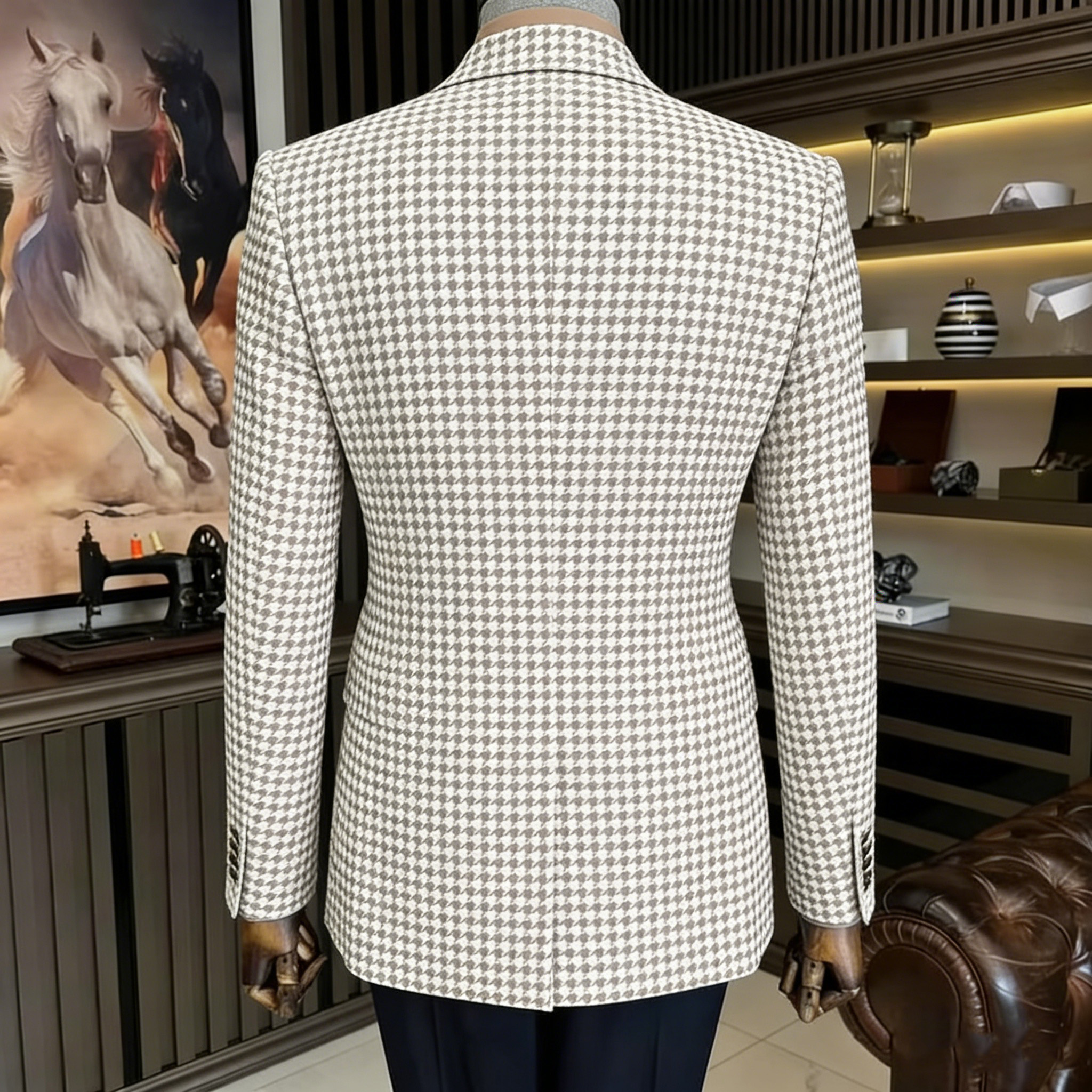 Vintage Houndstooth Tweed Blaz - Men'S Vintage Formal Wear のレビューと価格