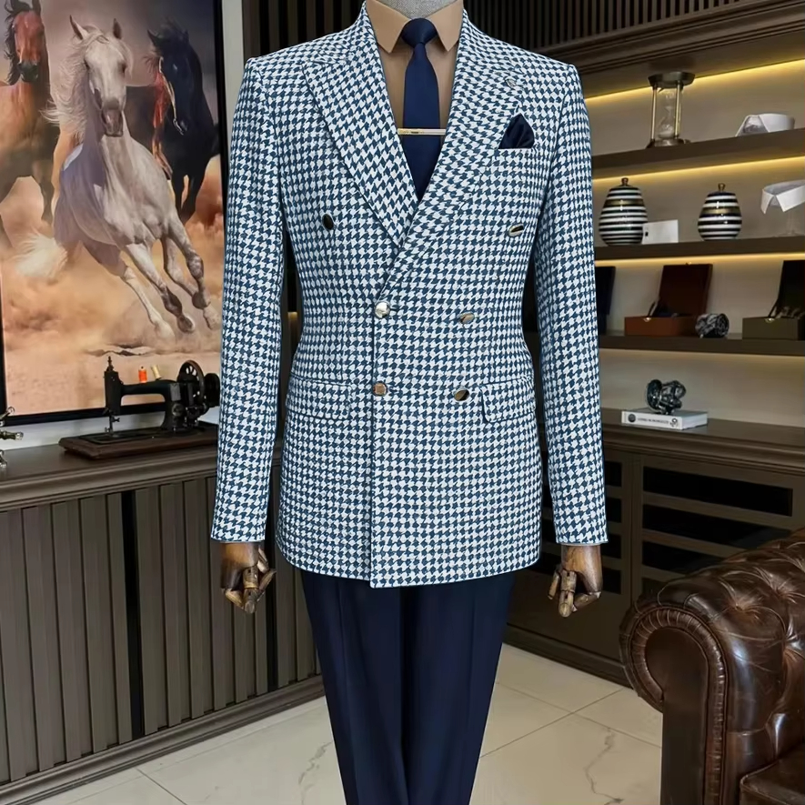 Vintage Houndstooth Tweed Blaz - Men'S Vintage Formal Wear のレビューと価格