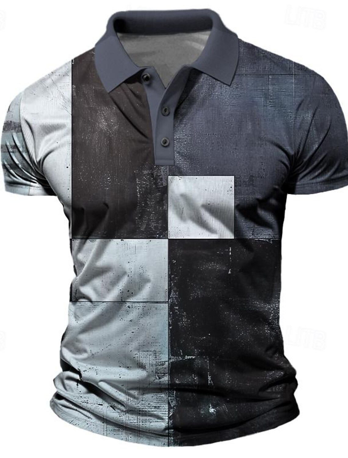 Men's Plaid Polo Shirts Golf S - Men'S Vintage Formal Wear のレビューと価格