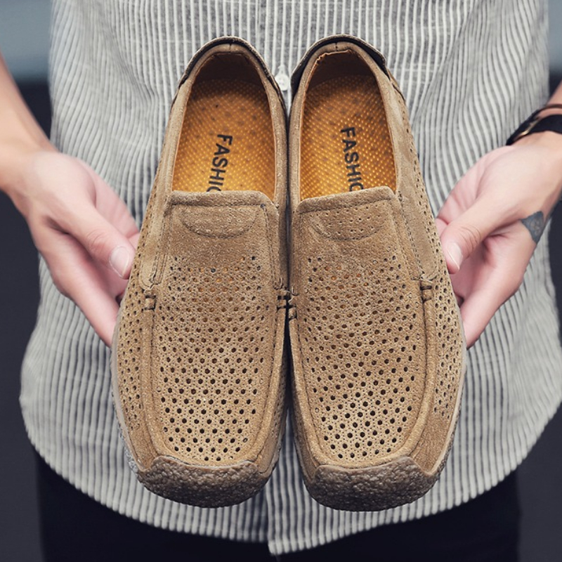 Men Loafers High-quality Slip  - Men Formal Wear Shoes のレビューと価格