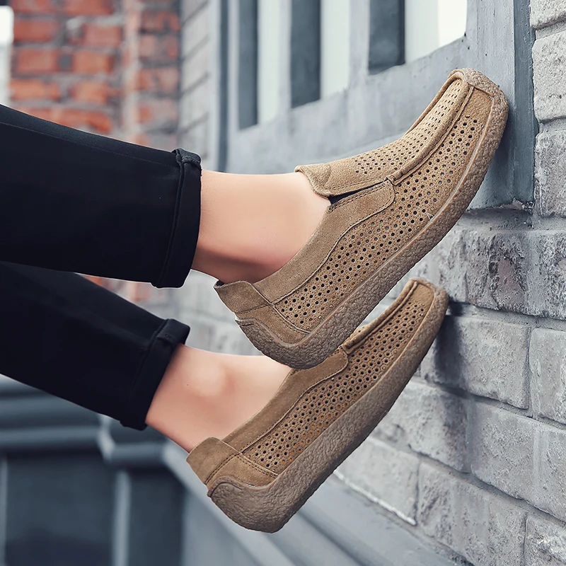 Men Loafers High-quality Slip  - Men Formal Wear Shoes のレビューと価格