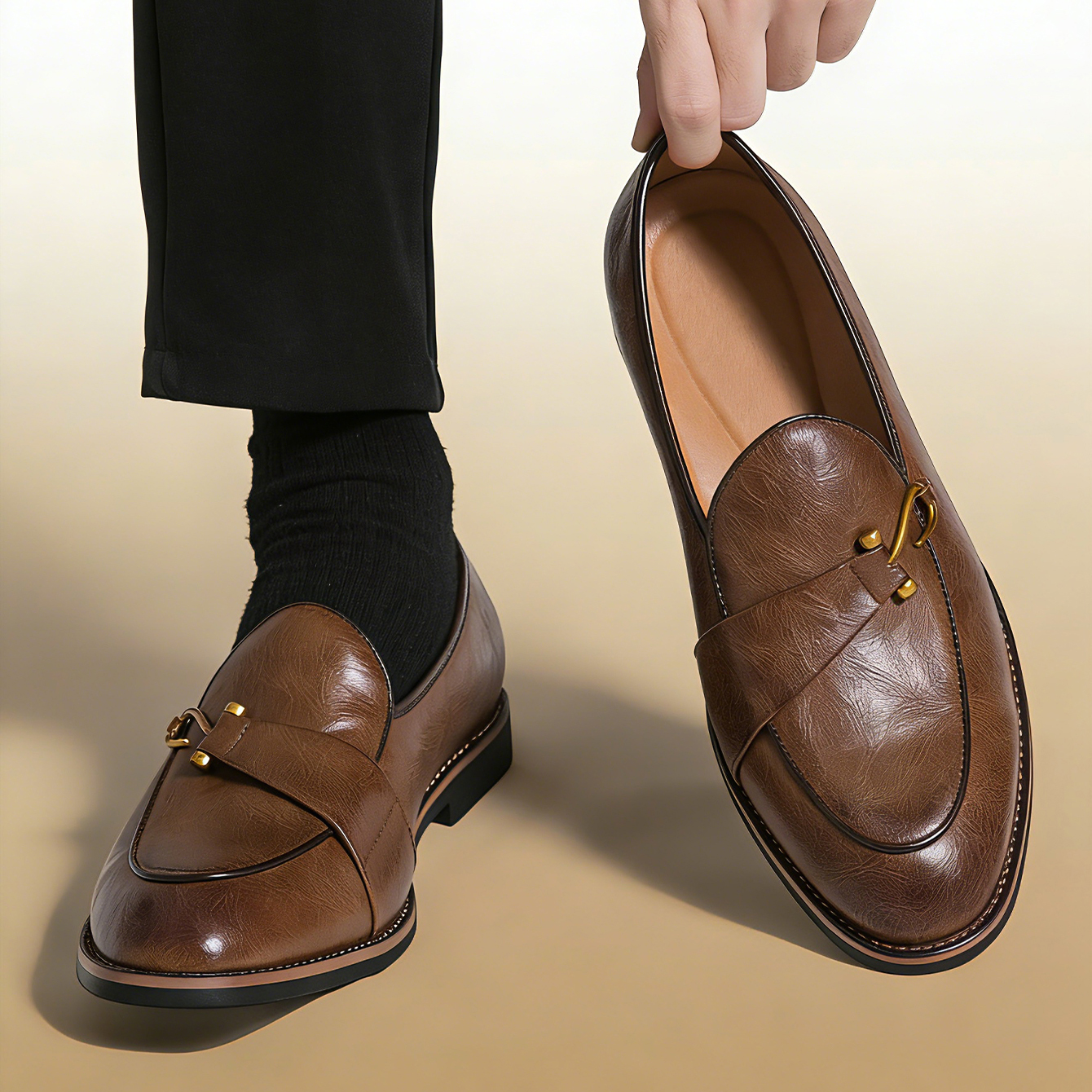 Classic Retro Dress Leather Sh - Men Formal Wear Shoes のレビューと価格