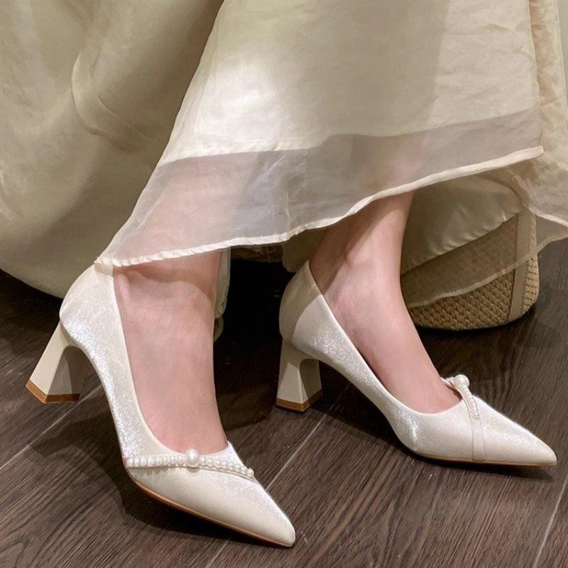 Elegant Pearl Embellished Poin - Men Formal Wear Shoes のレビューと価格