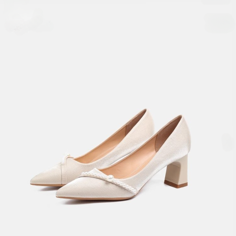 Elegant Pearl Embellished Poin - Men Formal Wear Shoes のレビューと価格