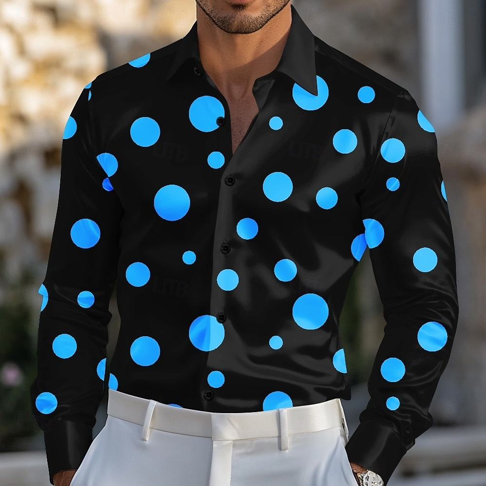 Men's Geometric Polka Dot Shir - Men'S Holiday Formal Wear のレビューと価格