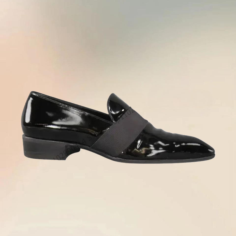 Black Patent Leather Riband De - Men Formal Wear Shoes のレビューと価格