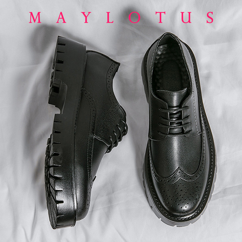 Men Brogue 5/8/10CM Platform H - Men Formal Wear Shoes のレビューと価格